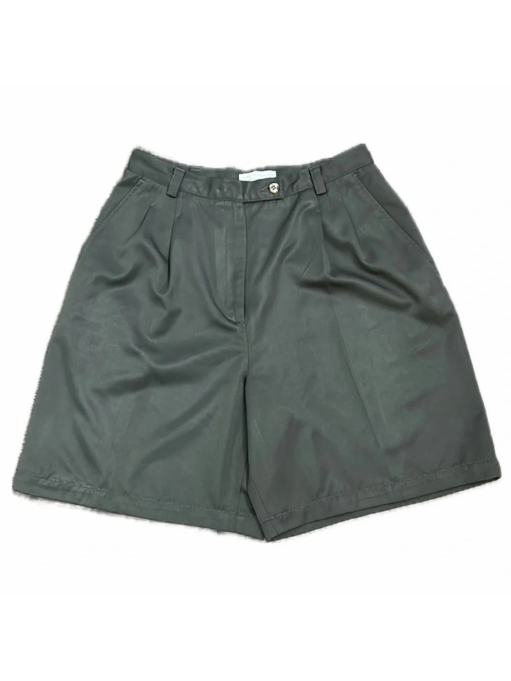 Lord & Taylor High Waisted Trouser Pleated Shorts Sz 8 Minimalist Preppy Retro
